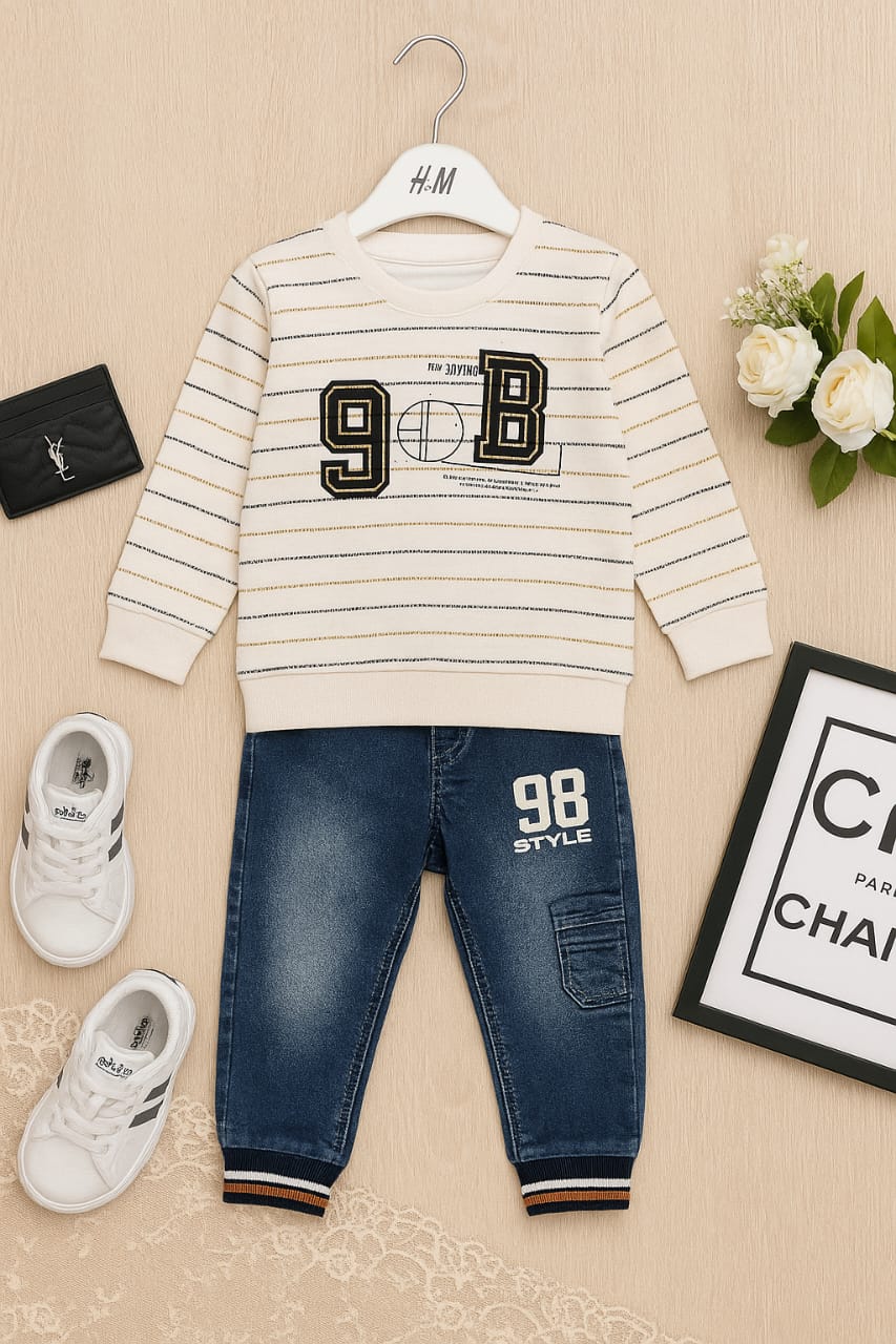 2-piece pant with linnig shirt