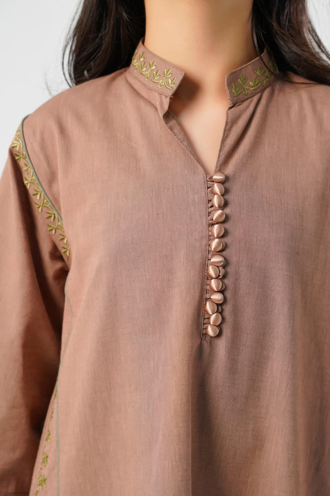 2-PIECE LONG SHIRT WITH STRAIGHT TROUSER