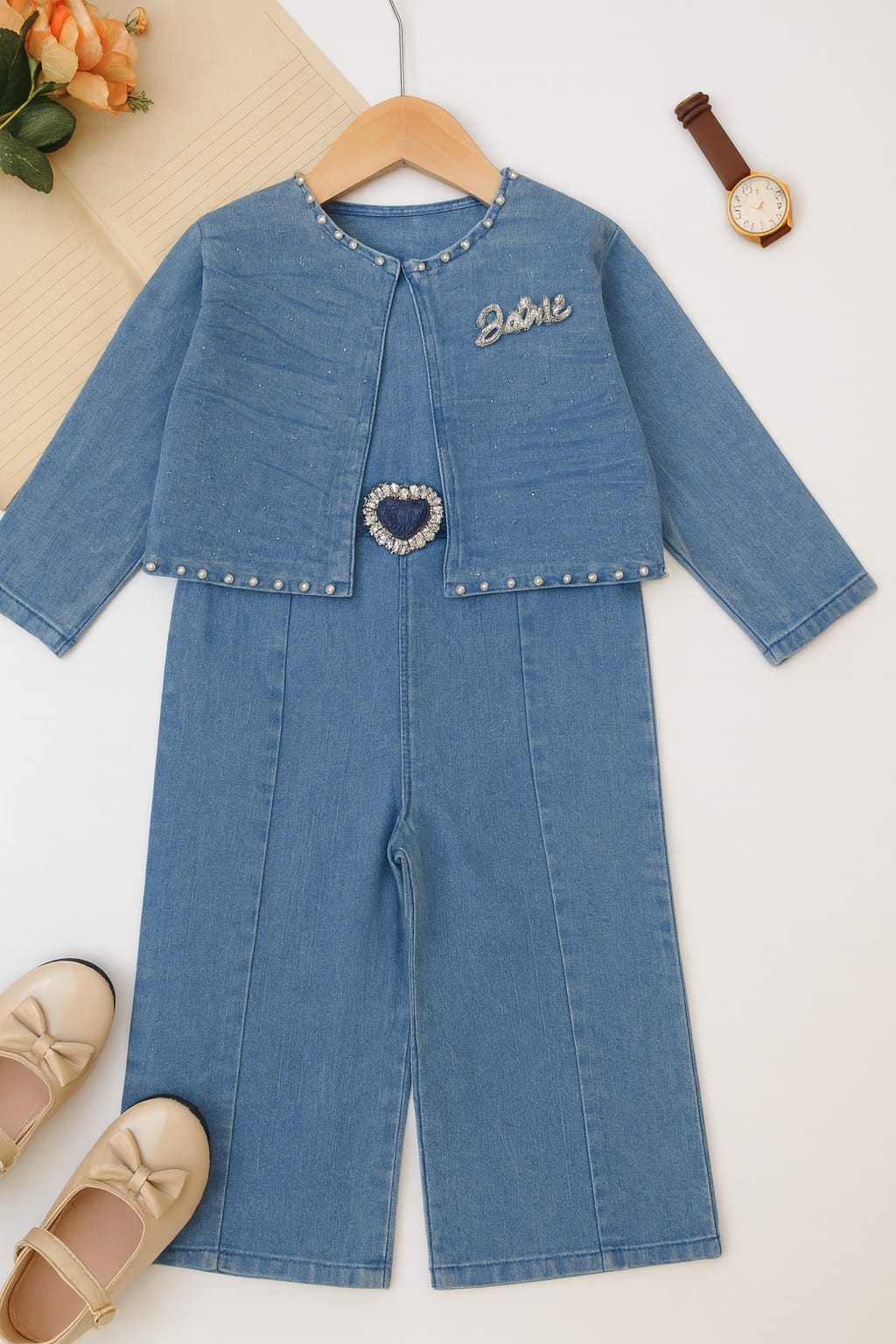 IMPORTED DANIM ROMPER