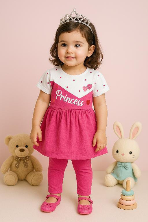 2-piece frock with trouser