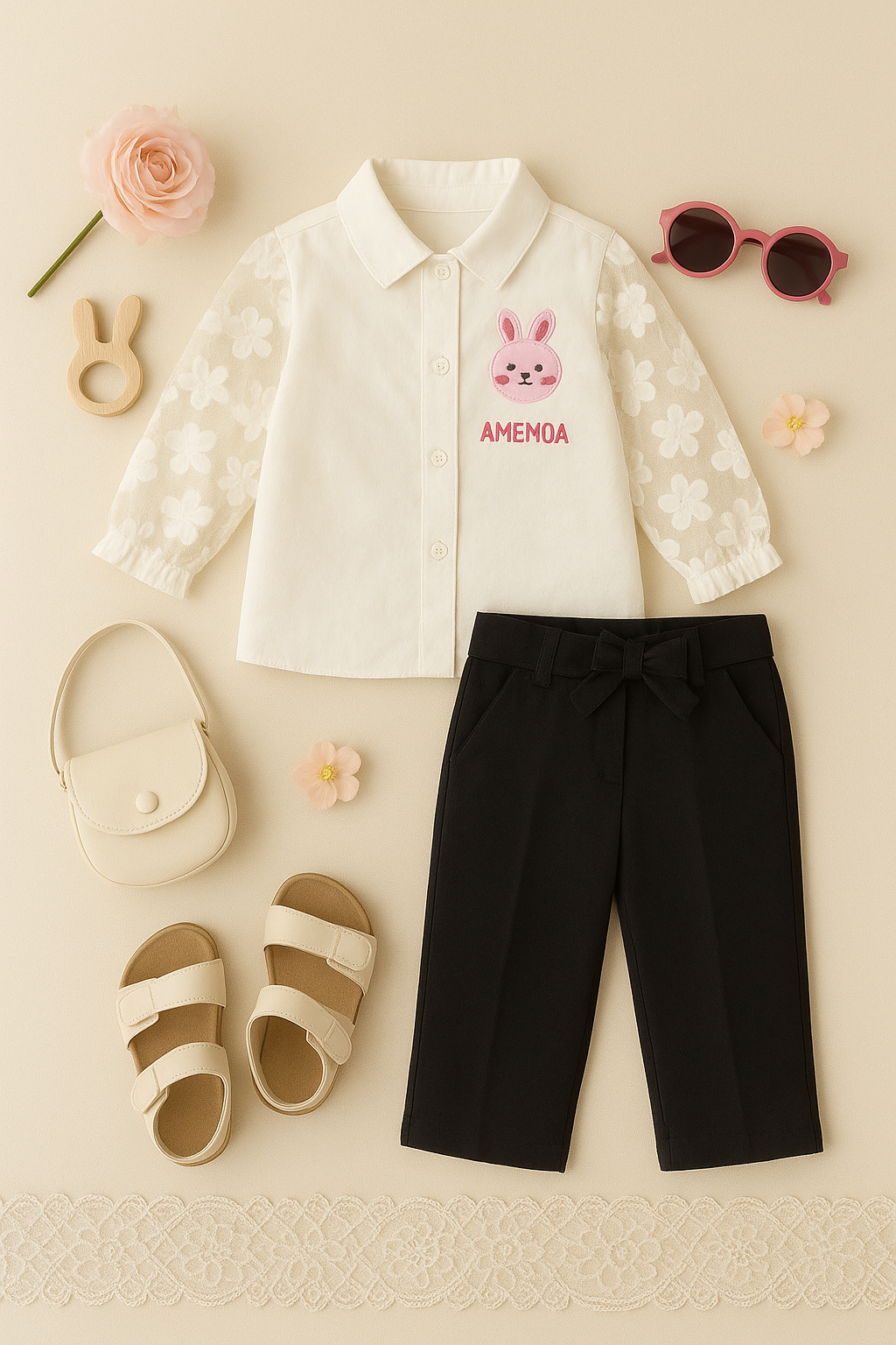 2-piece fancy shirt with trousers