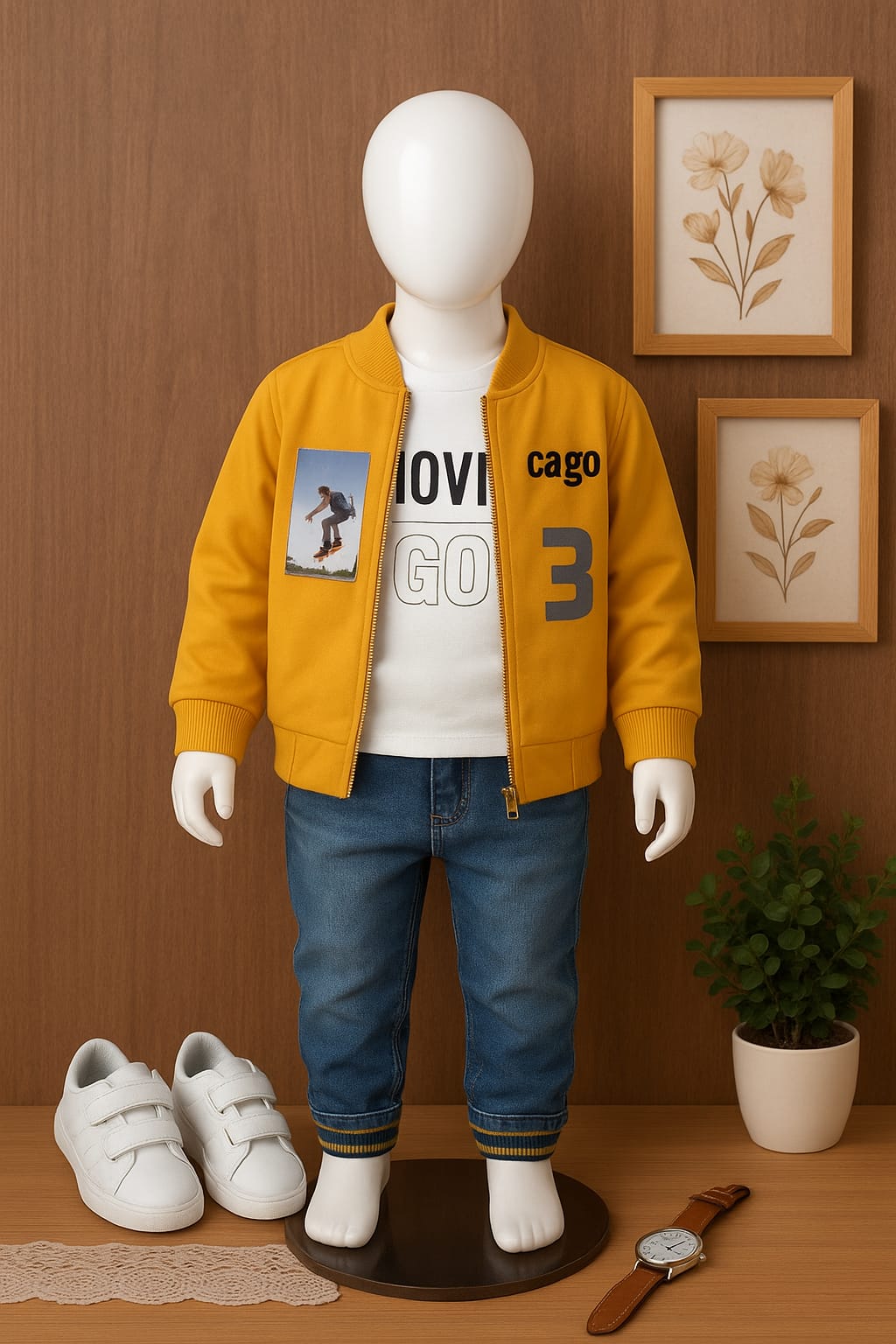 3-piece french terry coatset