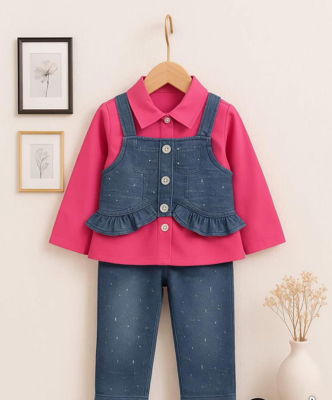 3-PIECE DANIM COAT SET