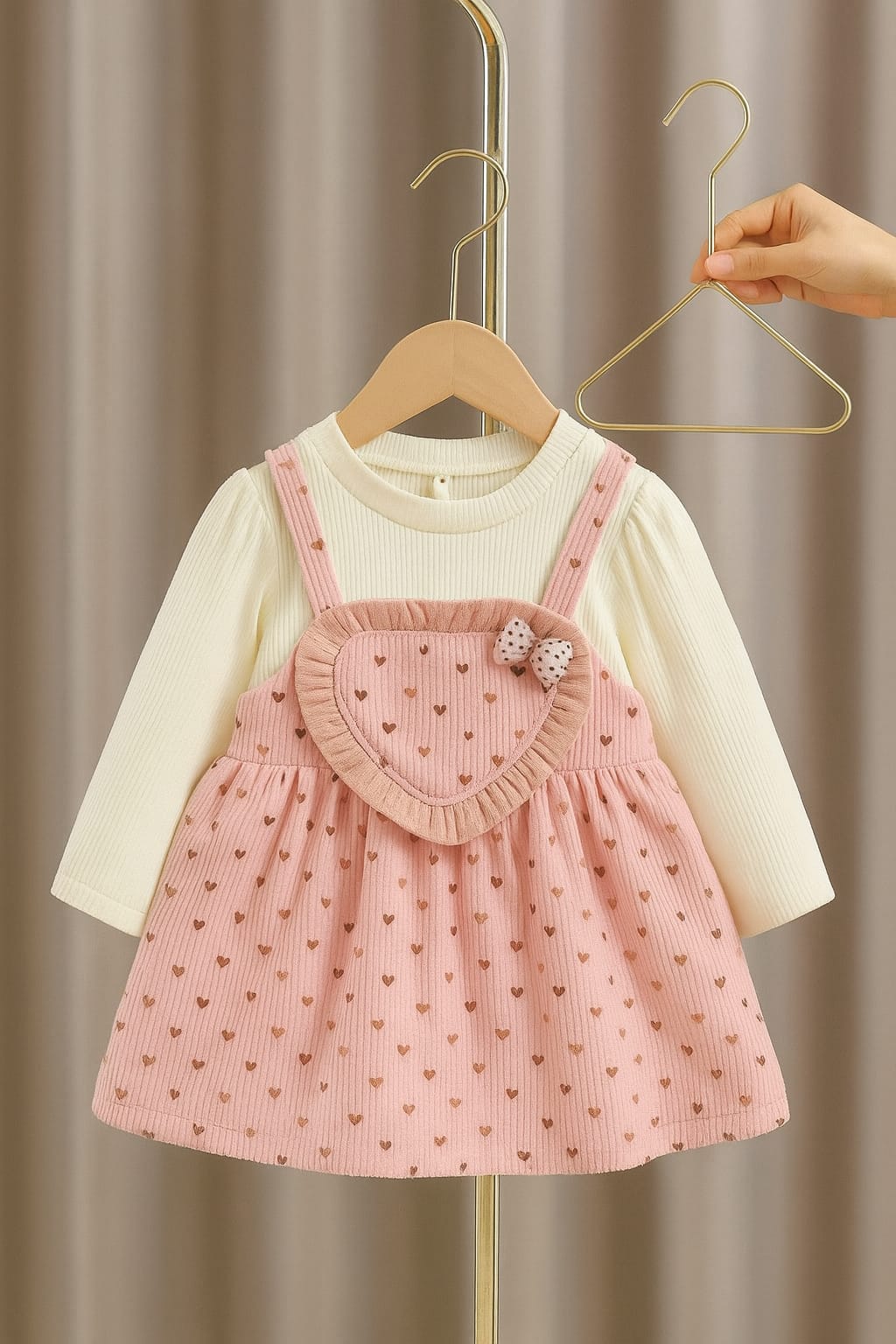 IMPORTED CHINA STUFF FLEECE FROCK