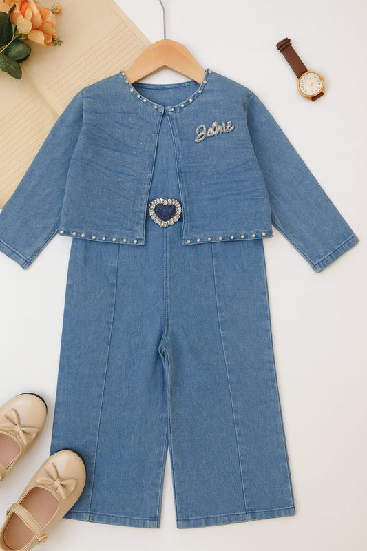 IMPORTED DANIM ROMPER