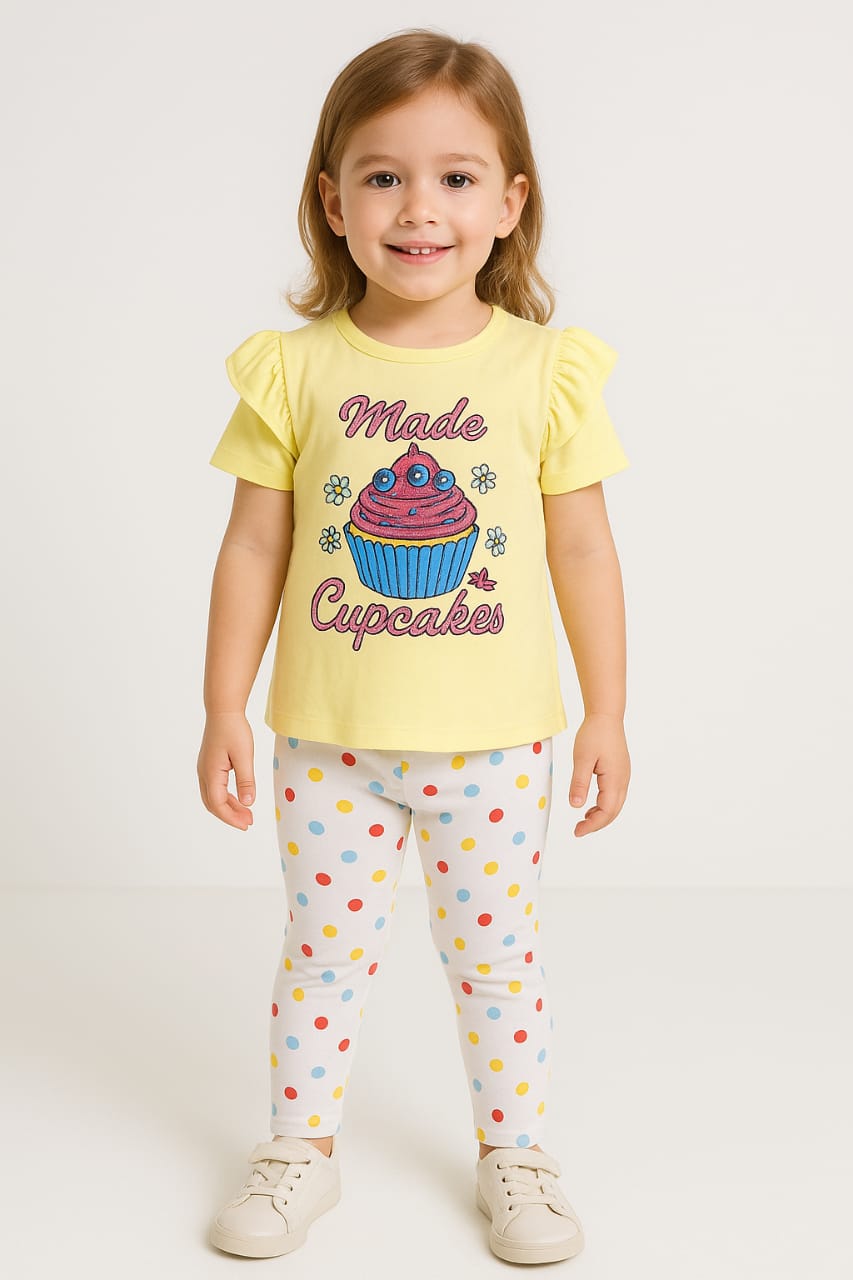 2-piece polka shirt trouser