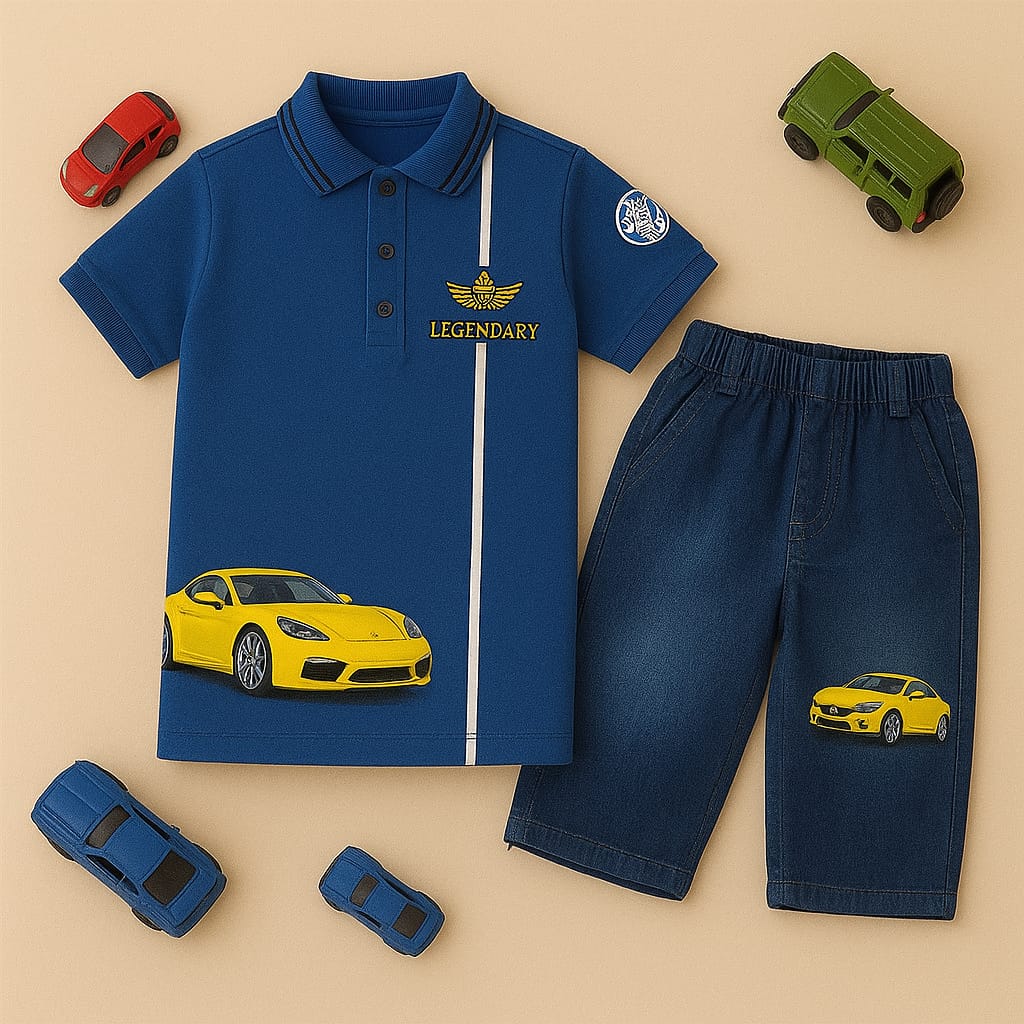 2 -Piece Polo Shirt With Danim