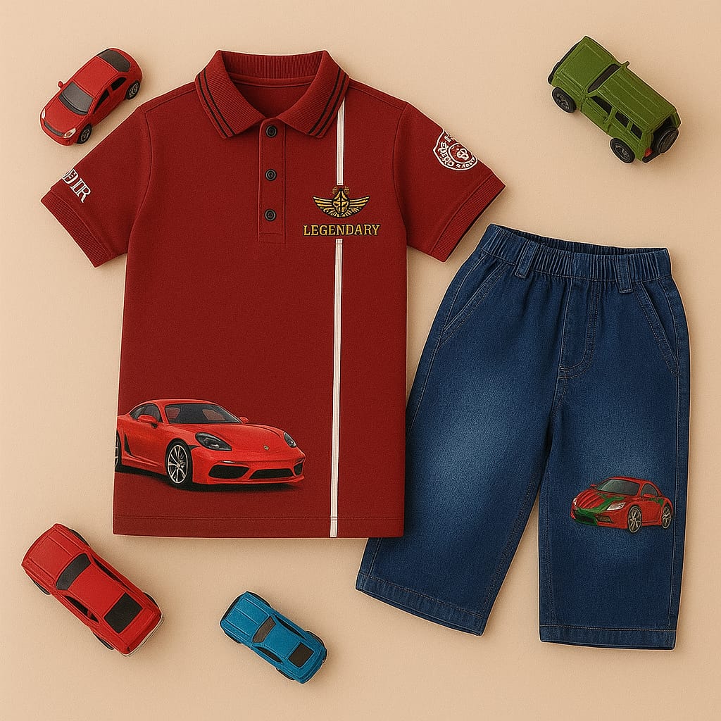 2 -Piece Polo Shirt With Danim