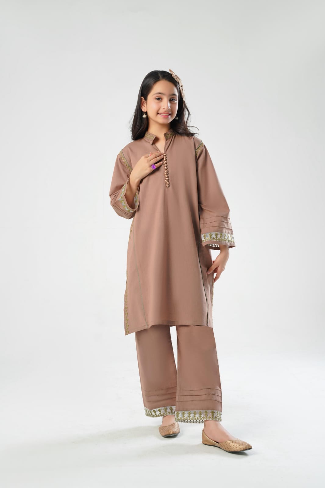 2-PIECE LONG SHIRT WITH STRAIGHT TROUSER