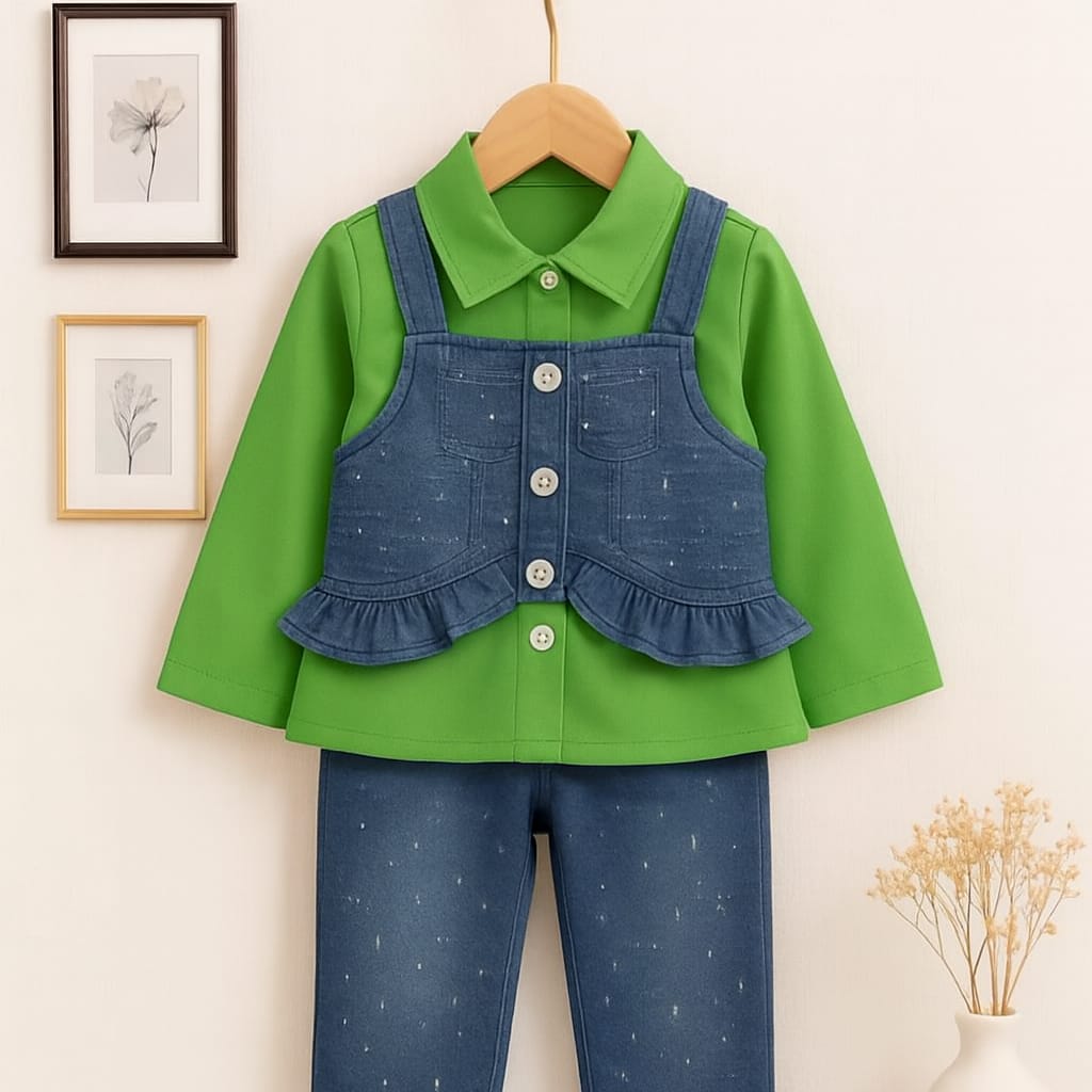 3-PIECE DANIM COAT SET