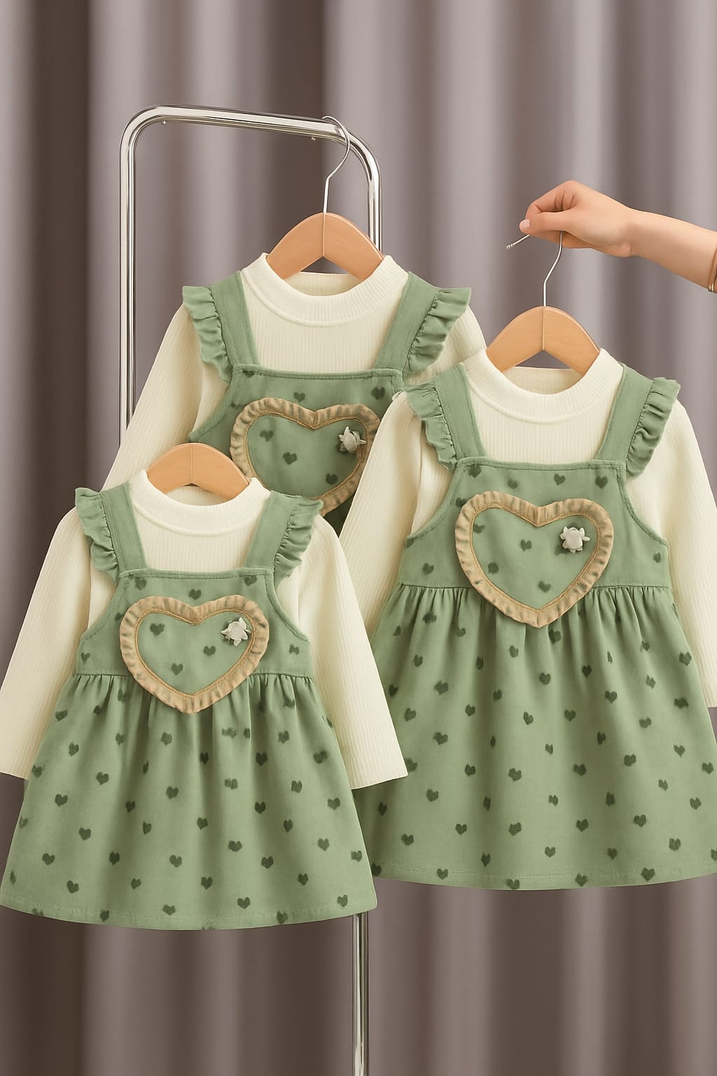 IMPORTED CHINA STUFF FLEECE FROCK