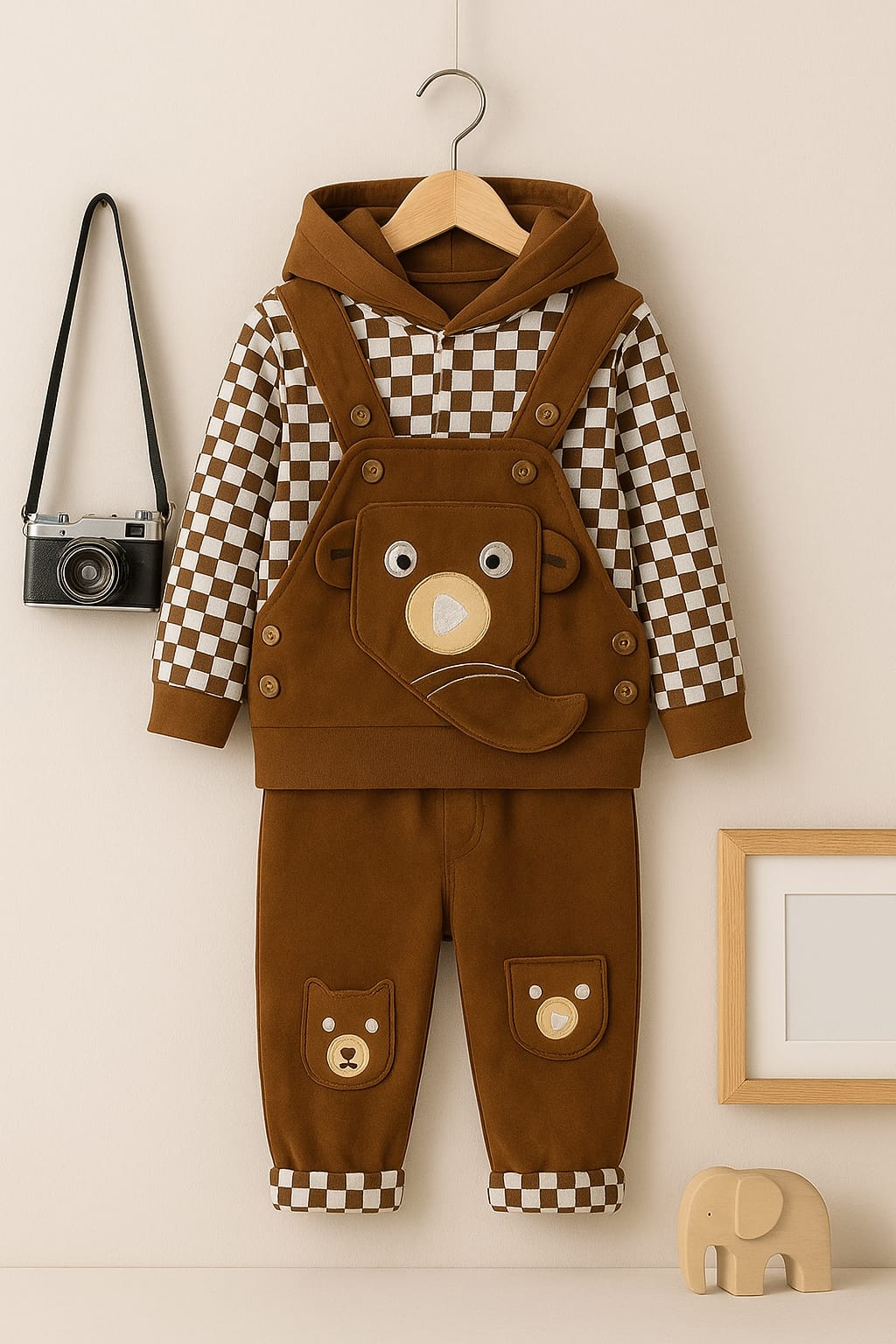 IMPORTED VALVET FLEECE ROMPERS