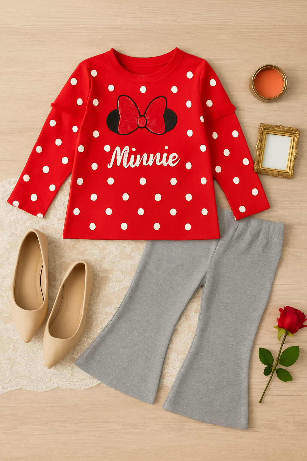 2-piece polka dot Frenchterry tracksuits