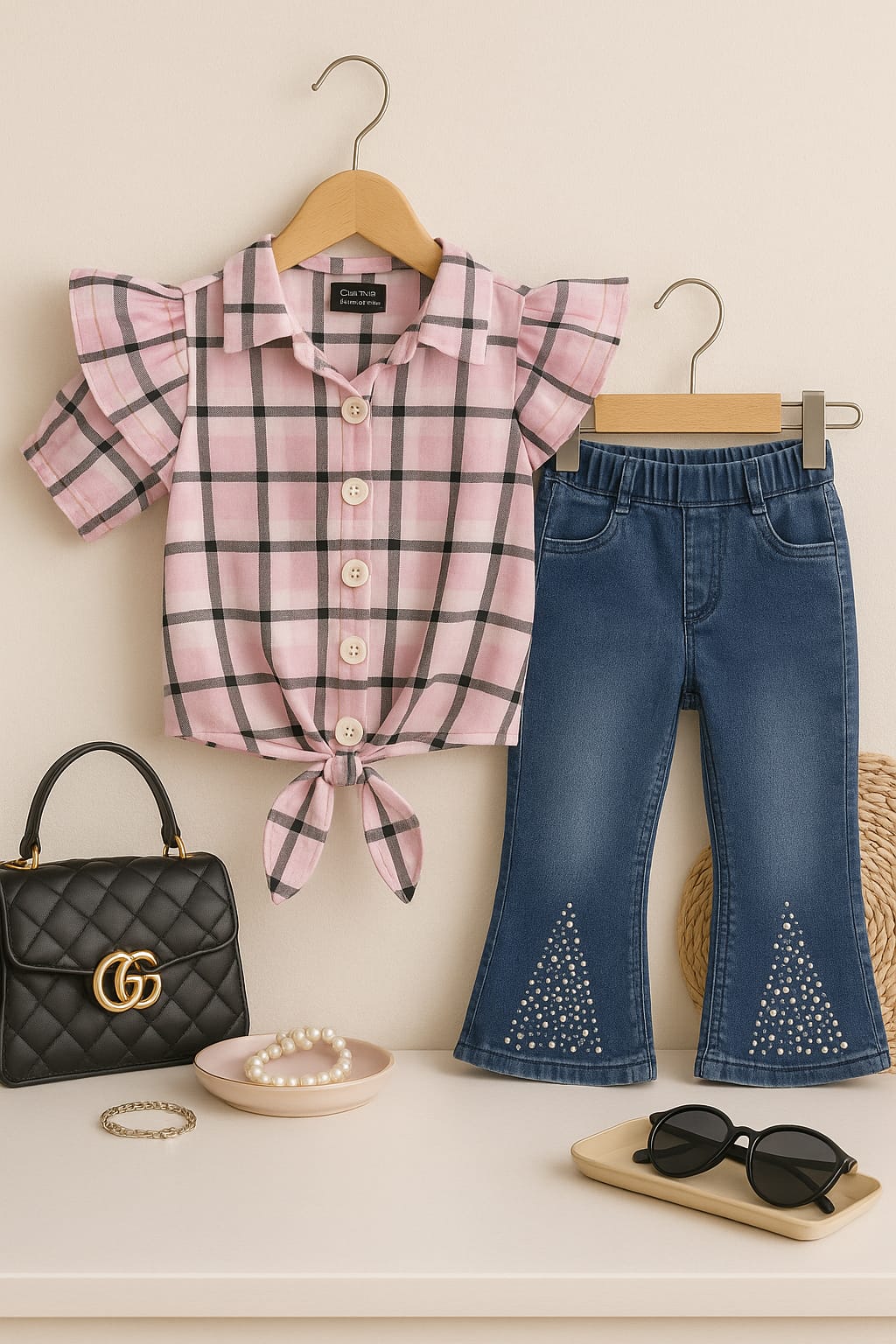 2-piece fancy pant shirt