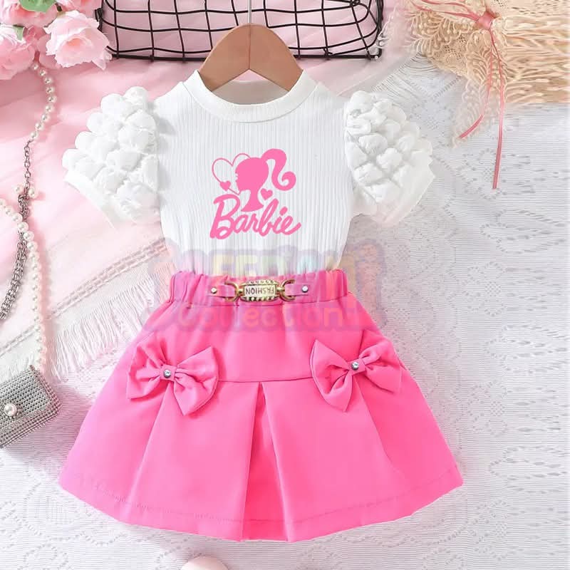 2 piece barbie shirt with skirt