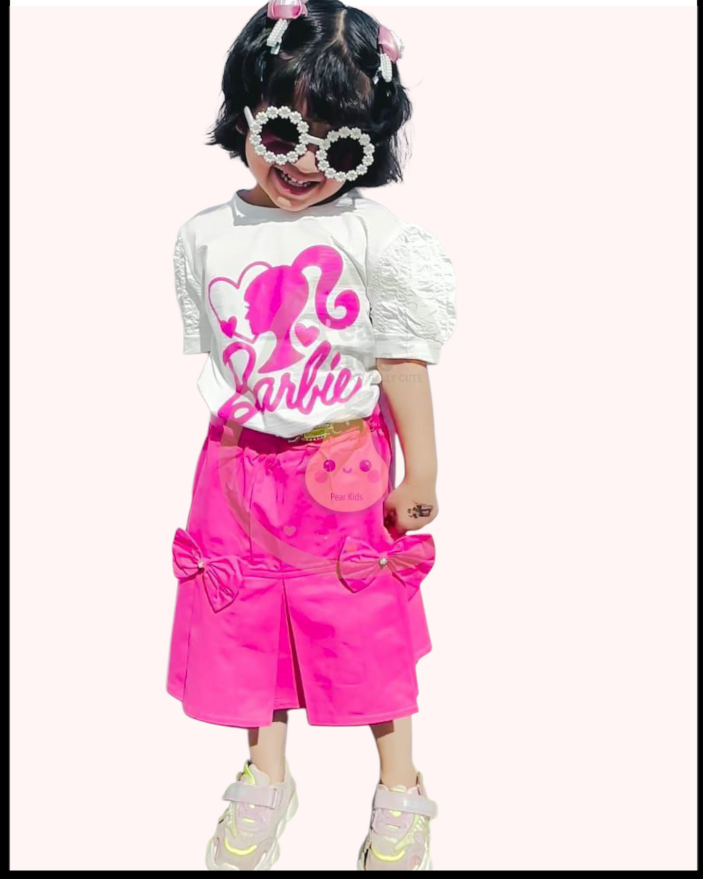 2 piece barbie shirt with skirt
