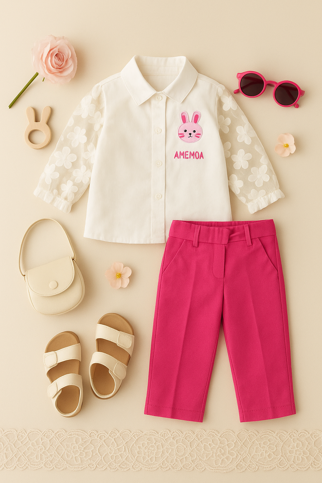 2-piece fancy shirt with trousers